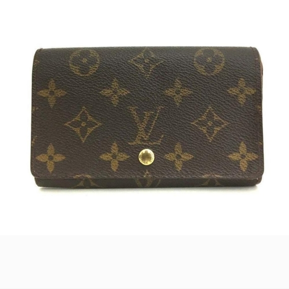 Authentic Vintage Louis Vuitton Monogram Porte Monnaie Tresor Wallets - Picture 1 of 12